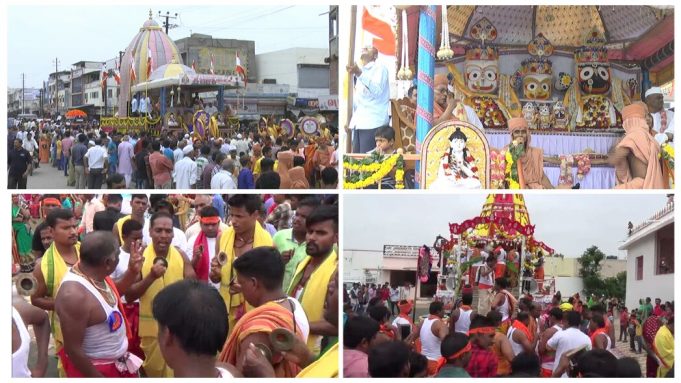 કચ્છ બન્યુ જગન્નાથમય ભુજ અને ગાંધીધામમાં જગન્નાથની નગરચર્યાએ જમાવ્યુ આકર્ષણ