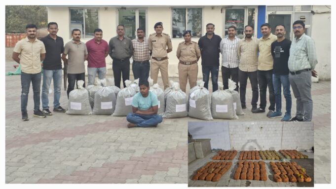 ગાંધીધામમાં પાર્સલની આડમાં આવેલ અધધધ… ૧૪૦ કિલો ગાંજા ઝડપાયો !