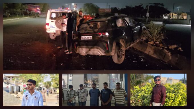 ગાંધીધામમાં કારથી ગંભીર અકસ્માત સર્જનાર ચાર નબીરા ઝડપાયા !