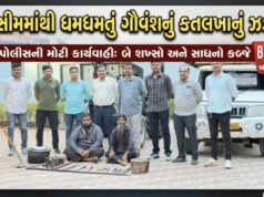 પૈયા ગામની સીમમાંથી ધમધમતું ગૌવંશનું કતલખાનું ઝડપાયું !