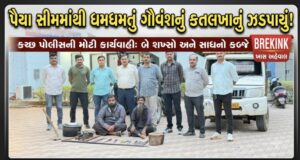 પૈયા ગામની સીમમાંથી ધમધમતું ગૌવંશનું કતલખાનું ઝડપાયું !